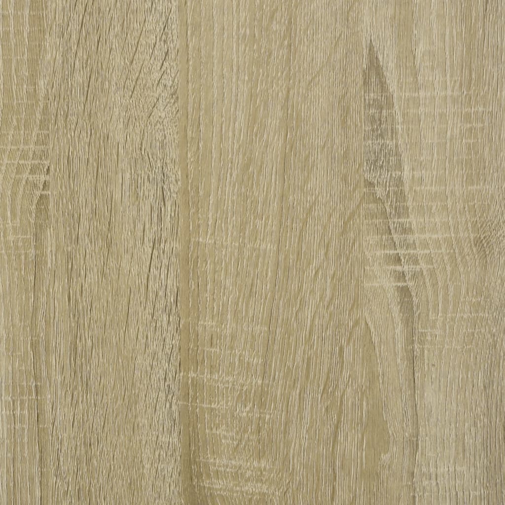 skrivebord m. skuffer 102x50x76 cm konstrueret træ sonoma-eg