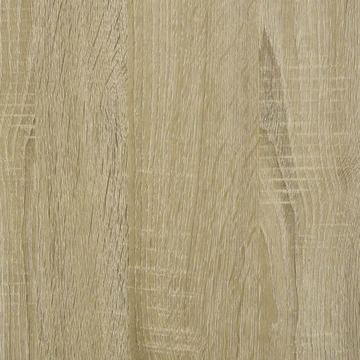 skrivebord m. skuffer 102x50x76 cm konstrueret træ sonoma-eg