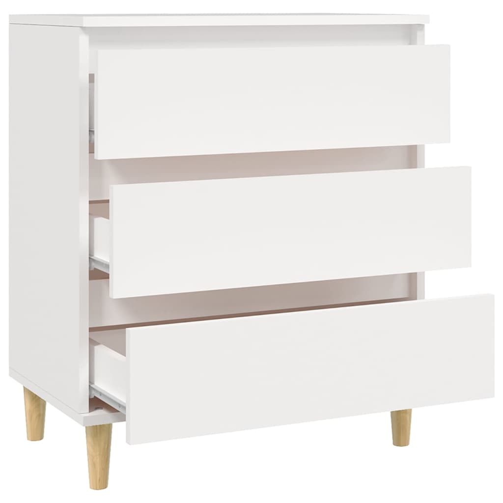 skænk 60x35x70 cm konstrueret træ hvid