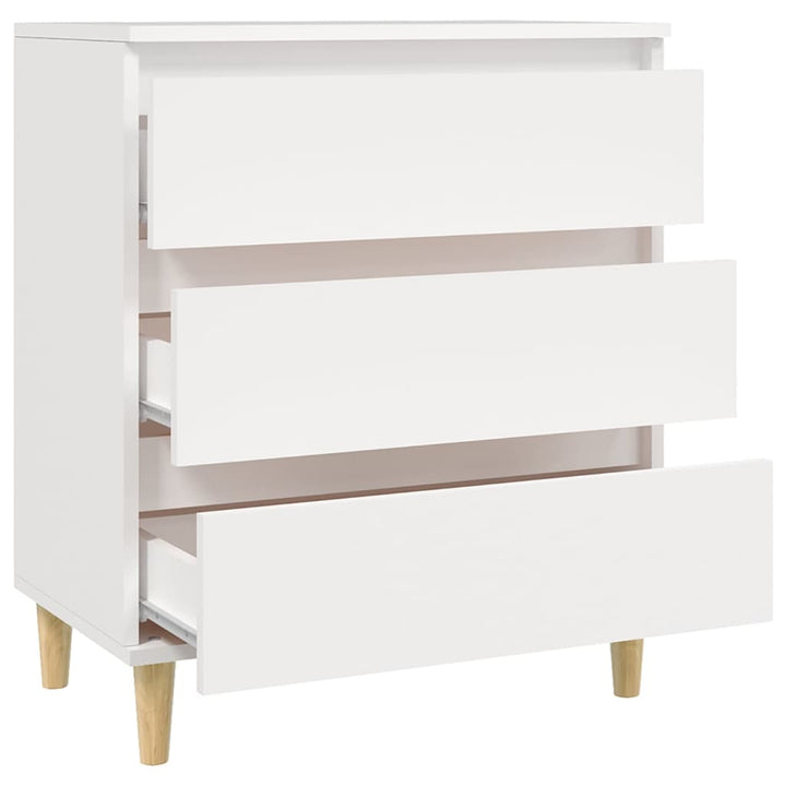 skænk 60x35x70 cm konstrueret træ hvid