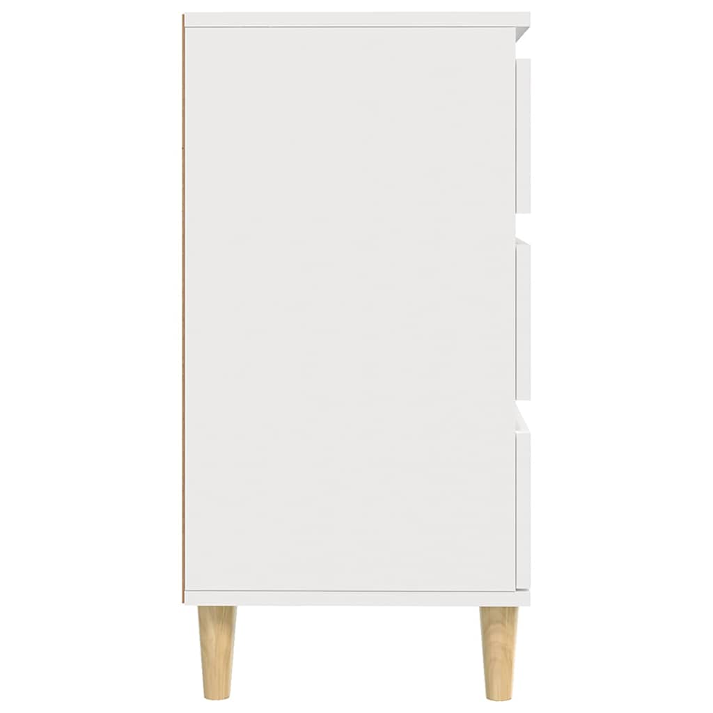 skænk 60x35x70 cm konstrueret træ hvid