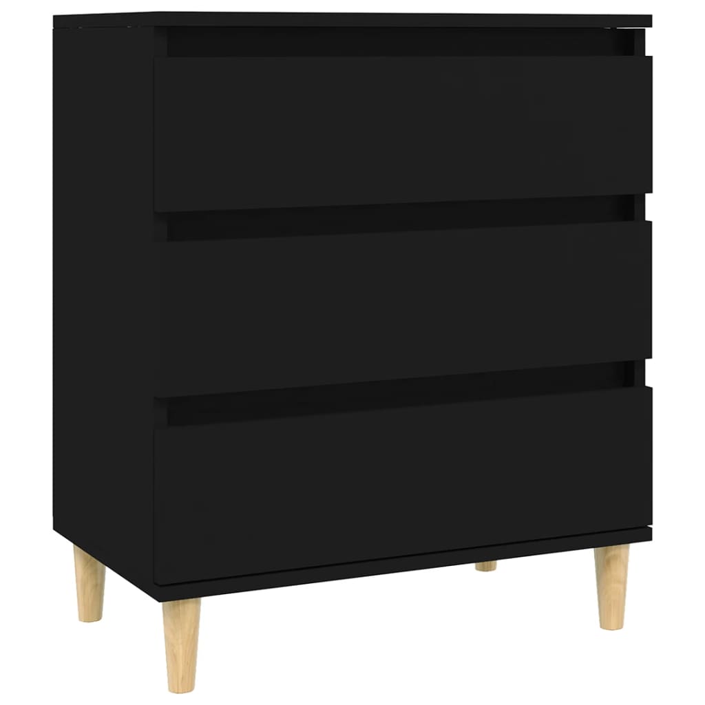 skænk 60x35x70 cm konstrueret træ sort