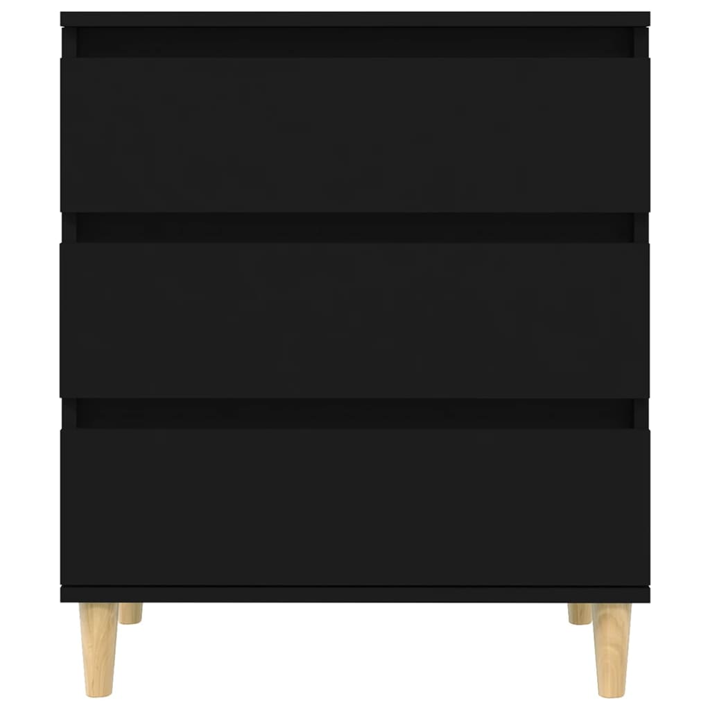 skænk 60x35x70 cm konstrueret træ sort