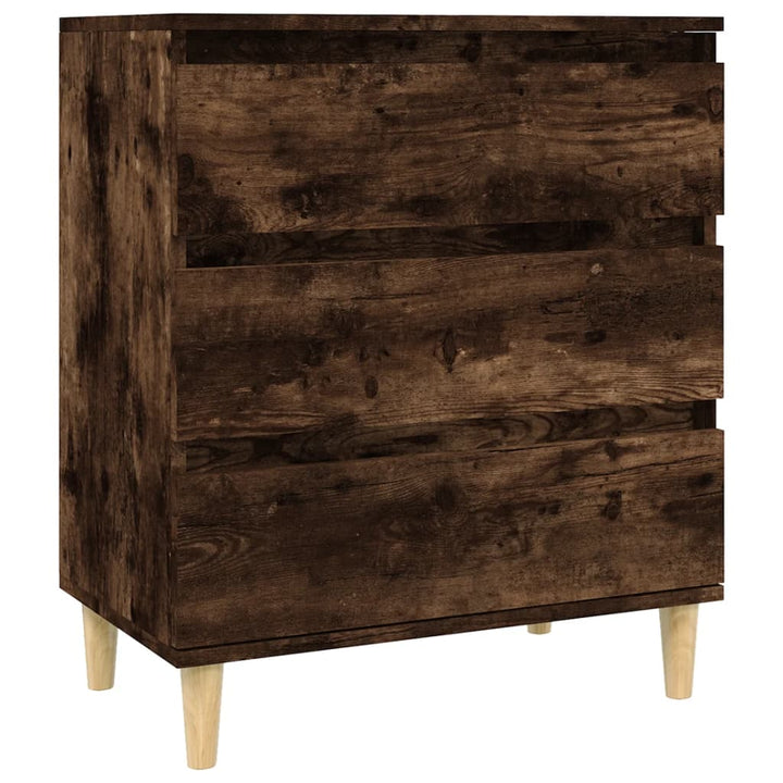 skænk 60x35x70 cm konstrueret træ røget egetræsfarve