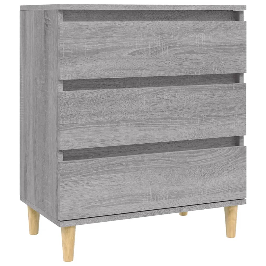 skænk 60x35x70 cm konstrueret træ grå sonoma-eg