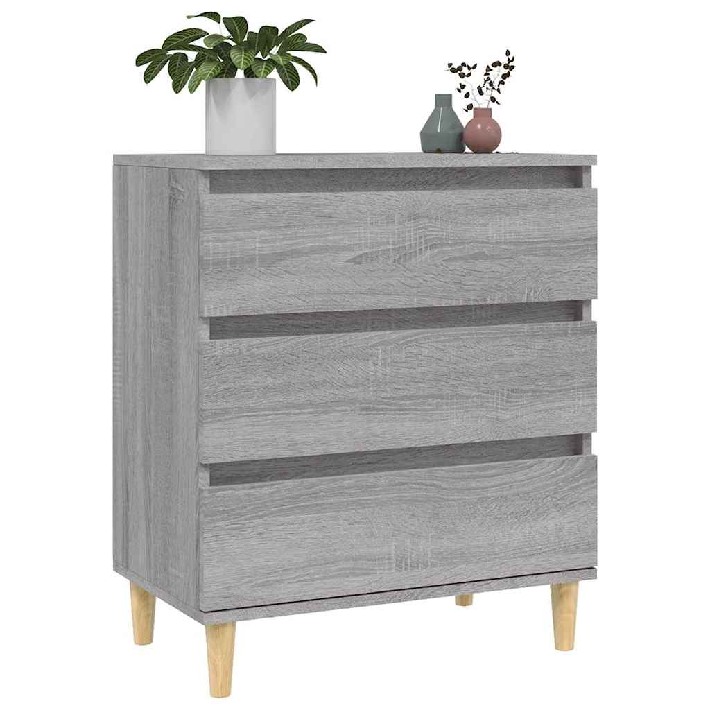 skænk 60x35x70 cm konstrueret træ grå sonoma-eg