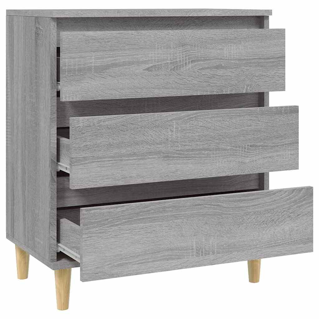 skænk 60x35x70 cm konstrueret træ grå sonoma-eg