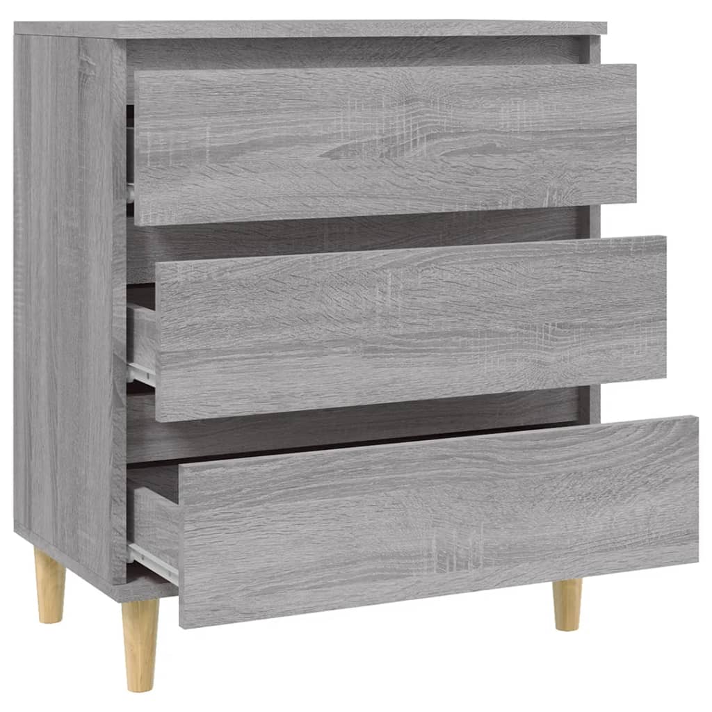 skænk 60x35x70 cm konstrueret træ grå sonoma-eg