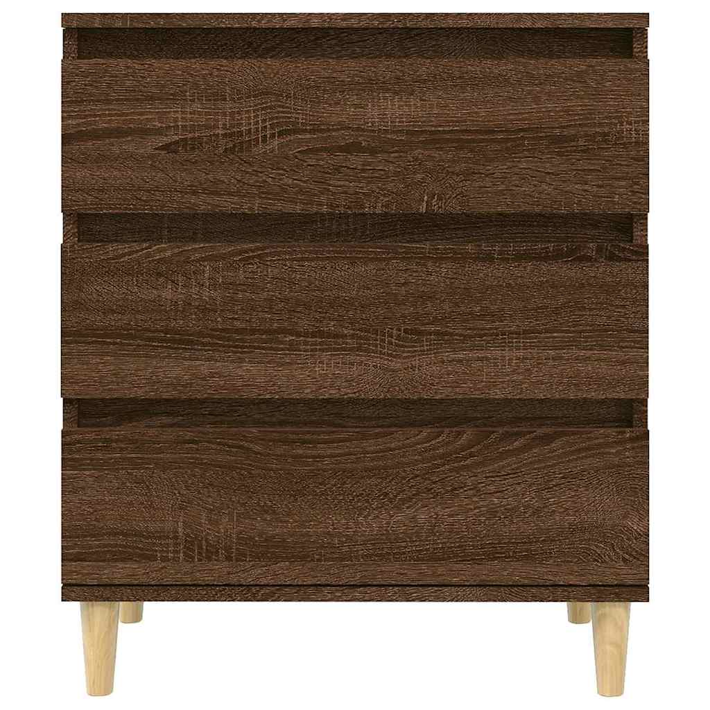 skænk 60x35x70 cm konstrueret træ brun egetræsfarve