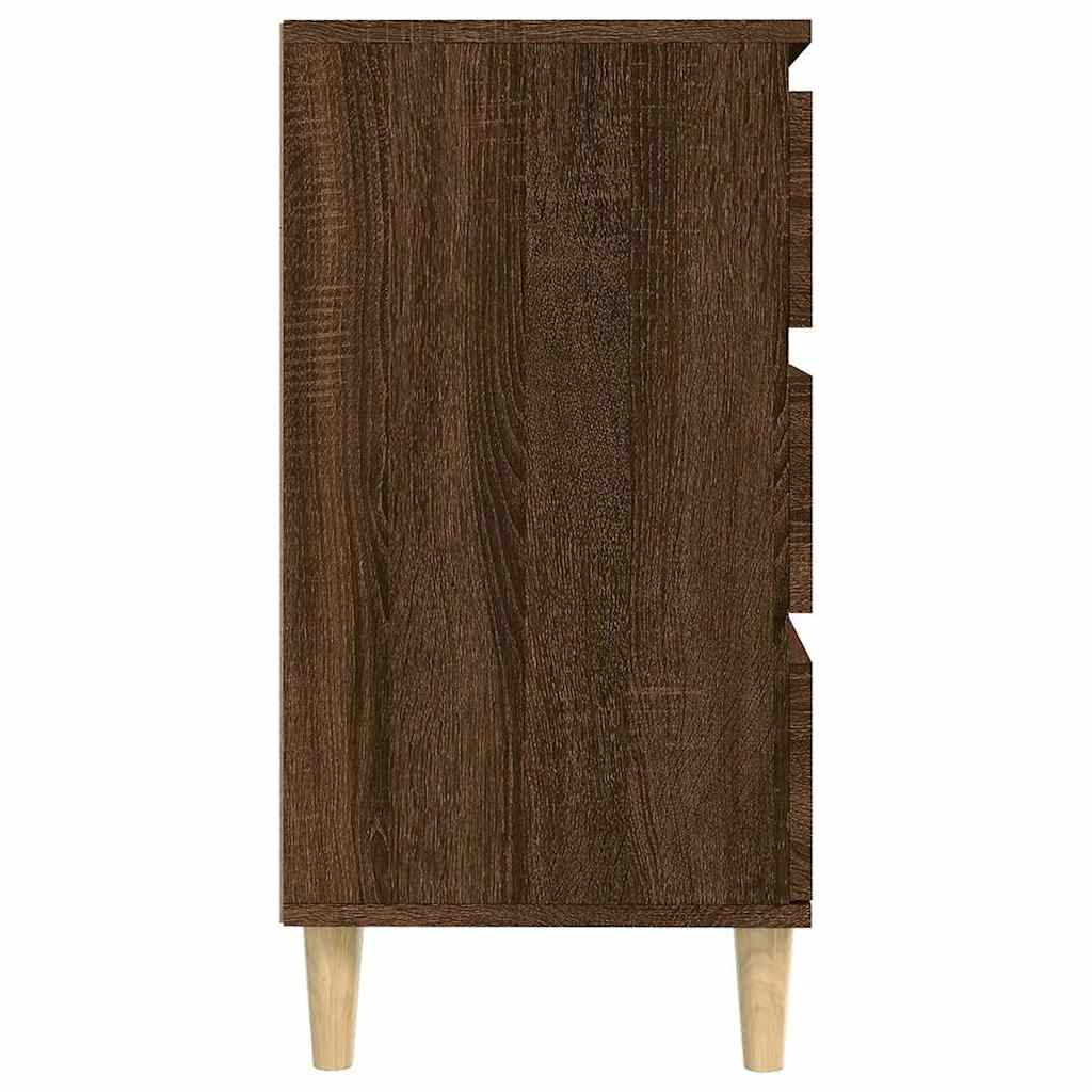 skænk 60x35x70 cm konstrueret træ brun egetræsfarve