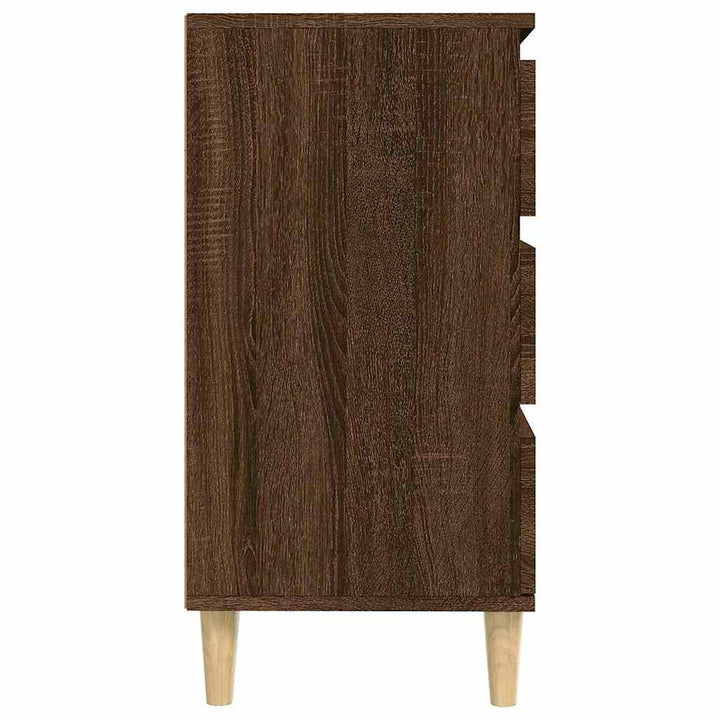 skænk 60x35x70 cm konstrueret træ brun egetræsfarve