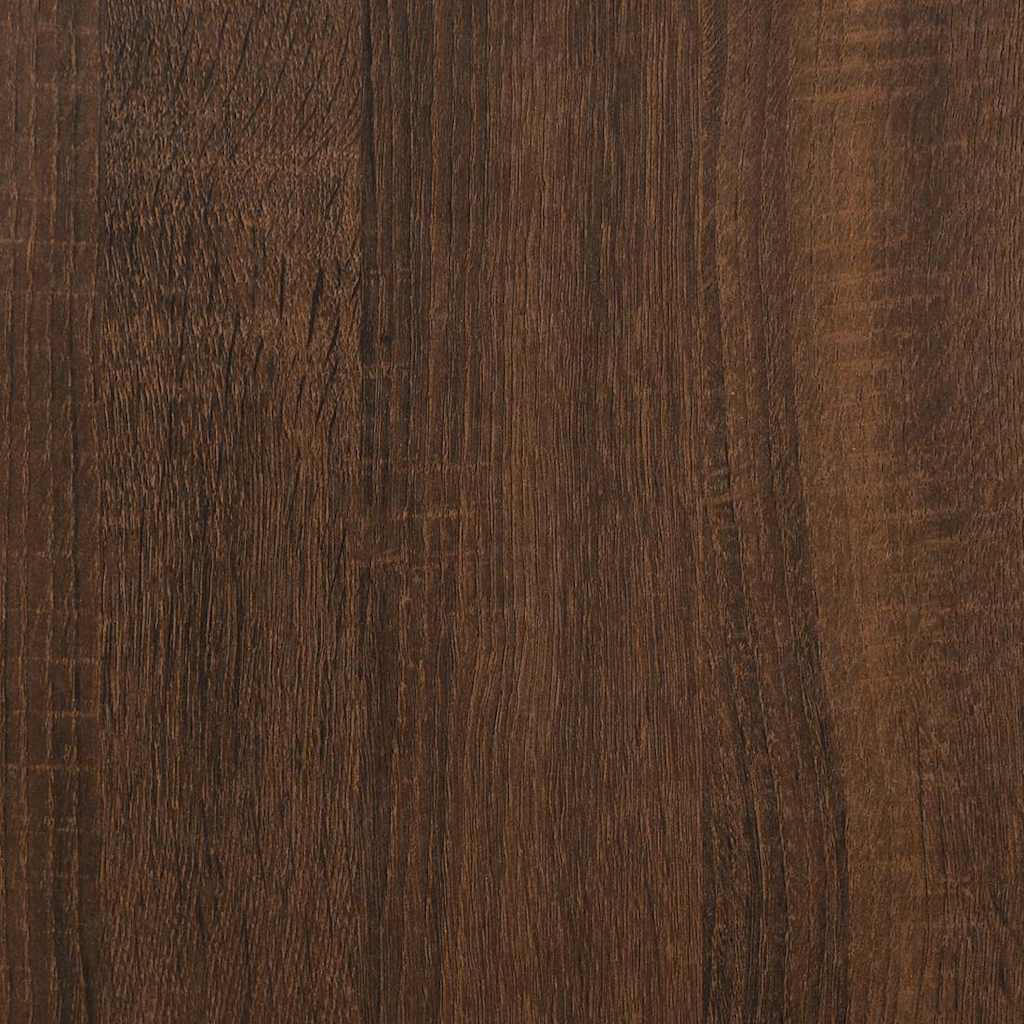 skænk 60x35x70 cm konstrueret træ brun egetræsfarve