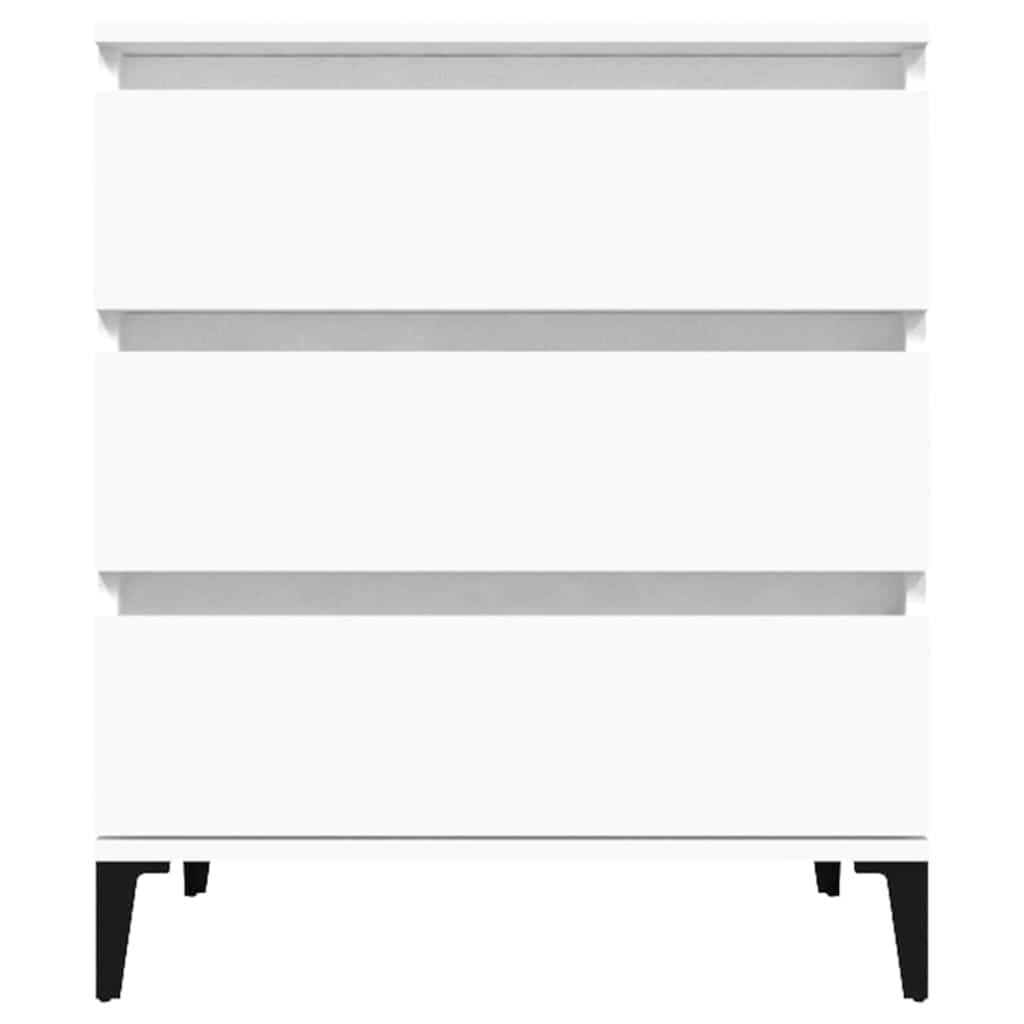 skænk 60x35x70 cm konstrueret træ hvid