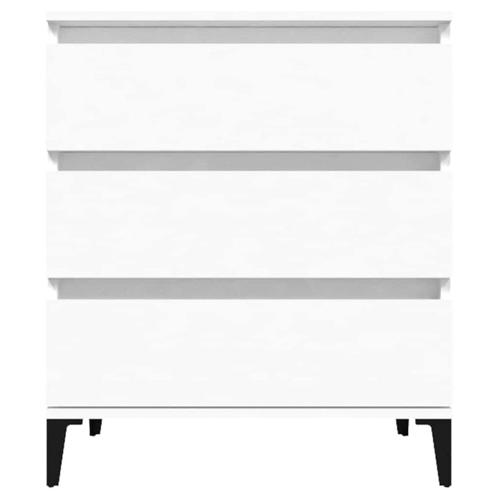 skænk 60x35x70 cm konstrueret træ hvid