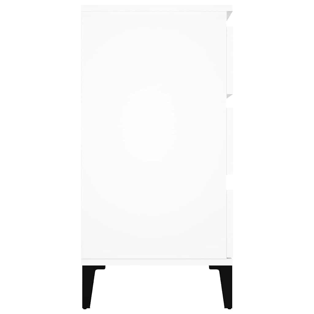 skænk 60x35x70 cm konstrueret træ hvid
