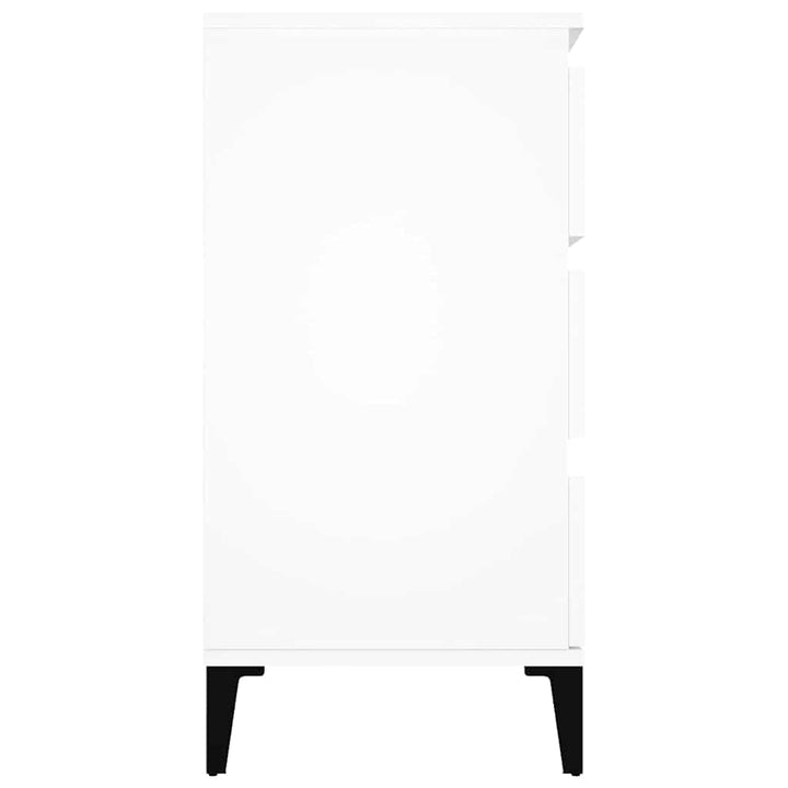 skænk 60x35x70 cm konstrueret træ hvid