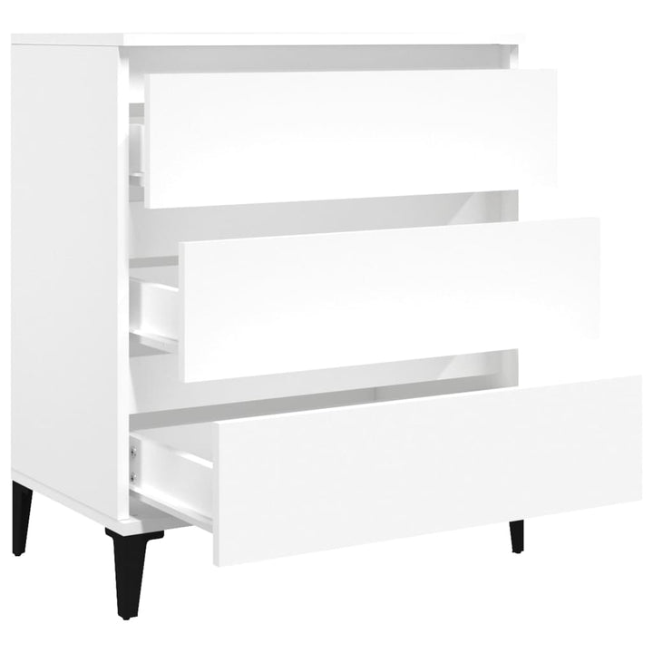 skænk 60x35x70 cm konstrueret træ hvid