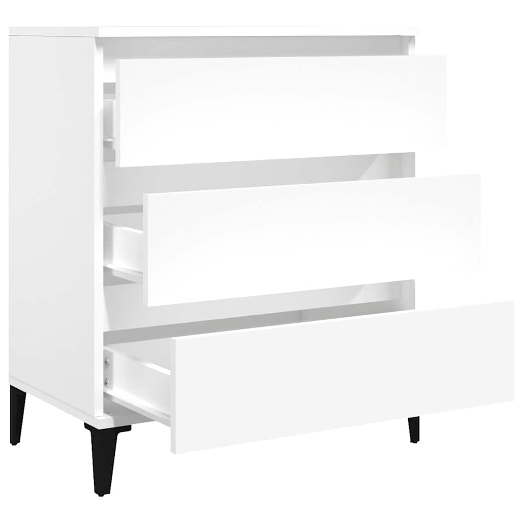 skænk 60x35x70 cm konstrueret træ hvid