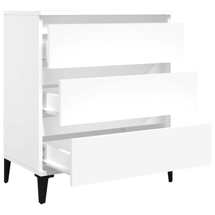 skænk 60x35x70 cm konstrueret træ hvid