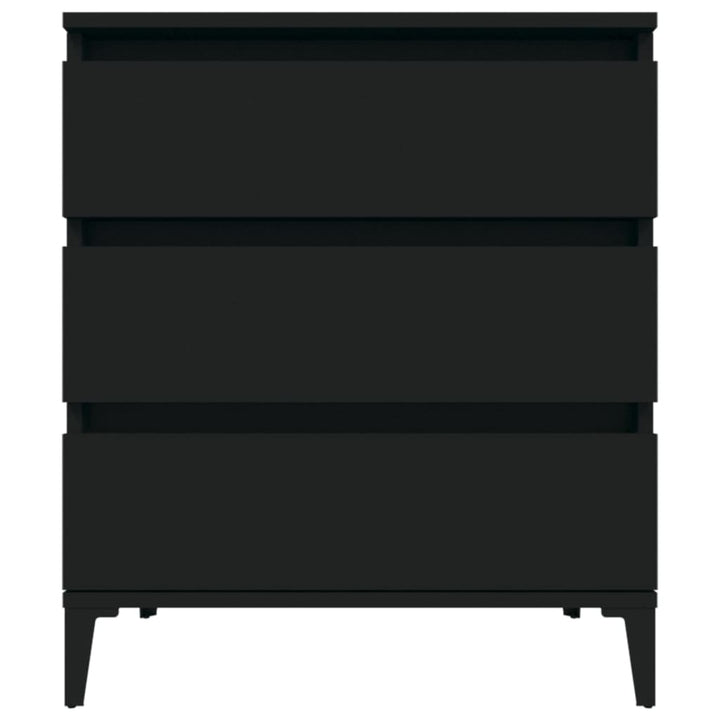 skænk 60x35x70 cm konstrueret træ sort