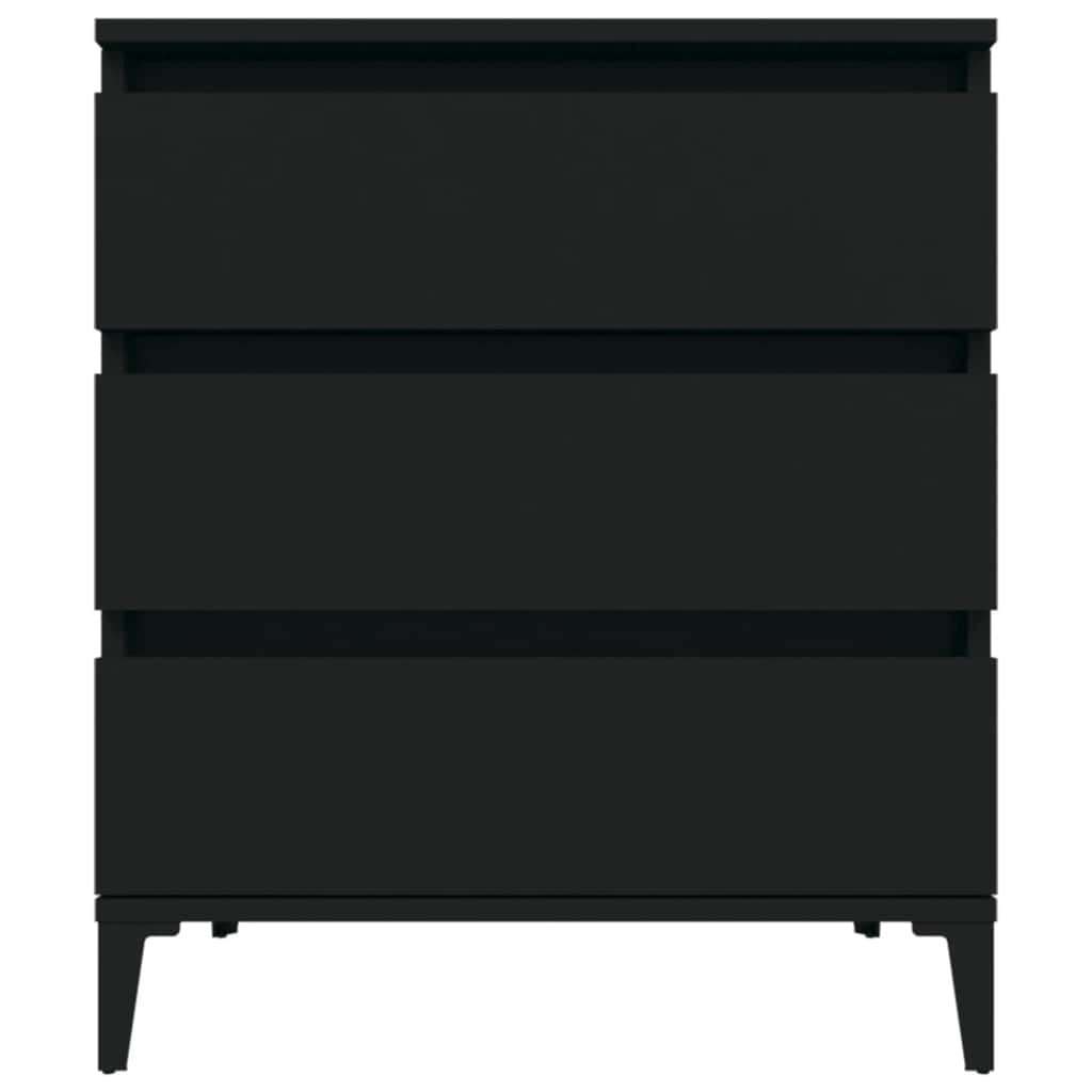 skænk 60x35x70 cm konstrueret træ sort