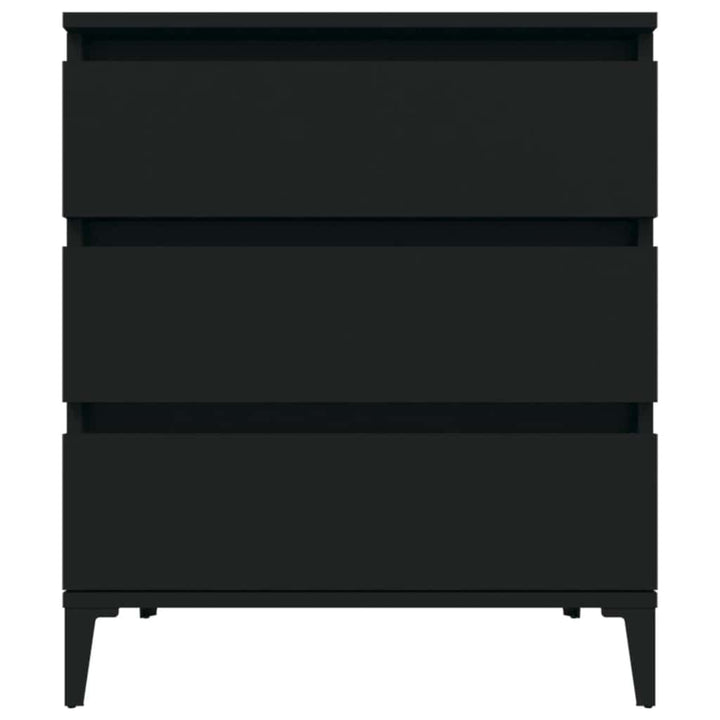 skænk 60x35x70 cm konstrueret træ sort