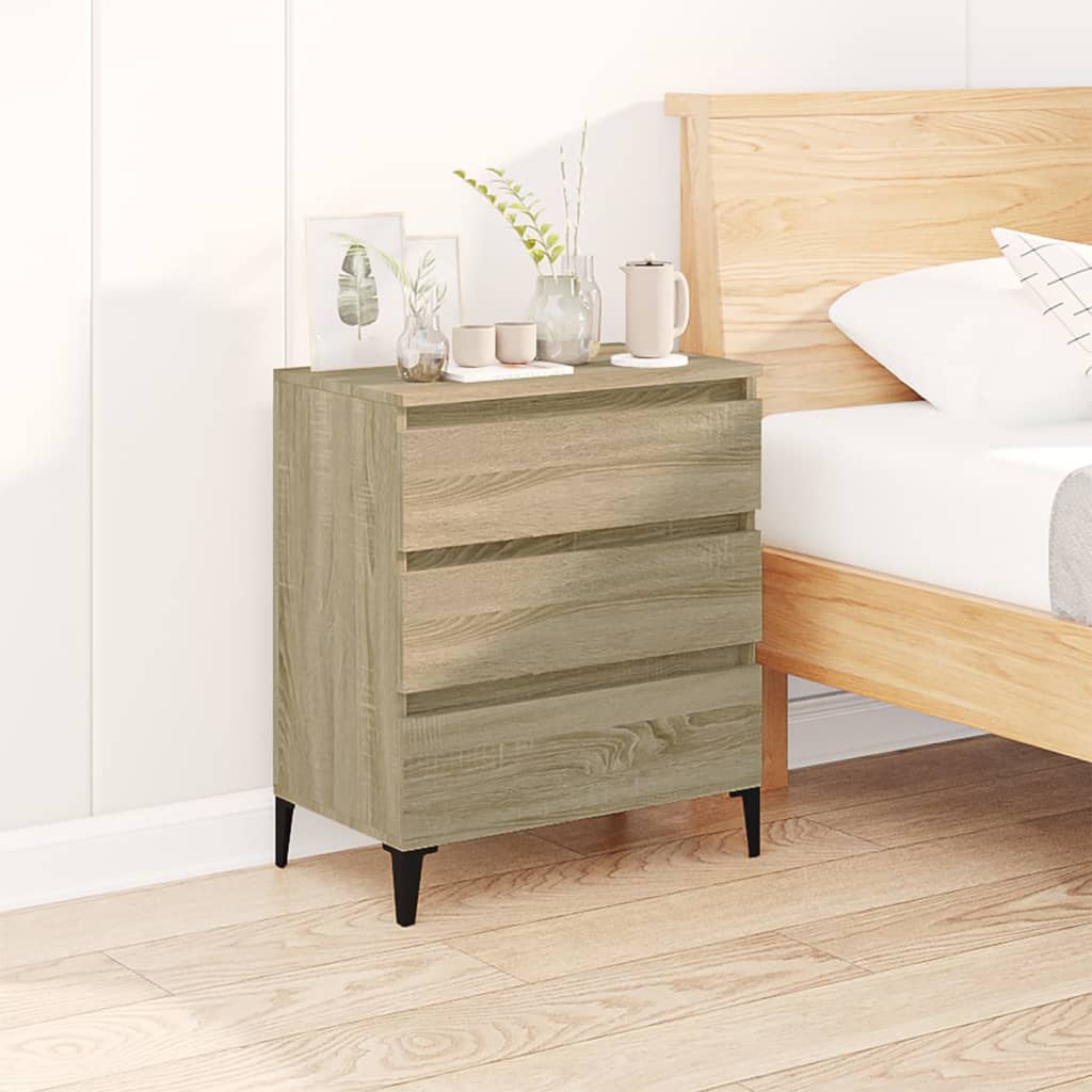 skænk 60x35x70 cm konstrueret træ sonoma-eg