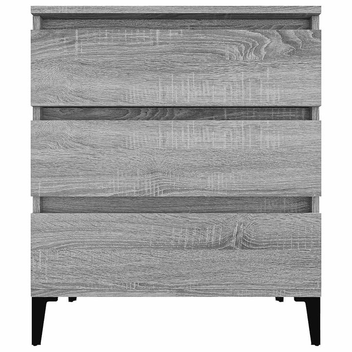skænk 60x35x70 cm konstrueret træ grå sonoma-eg