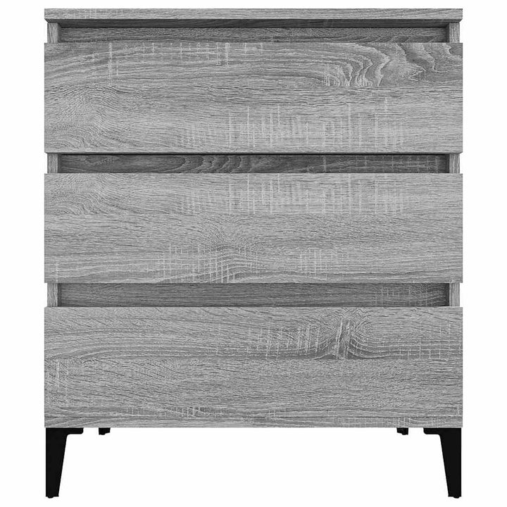 skænk 60x35x70 cm konstrueret træ grå sonoma-eg
