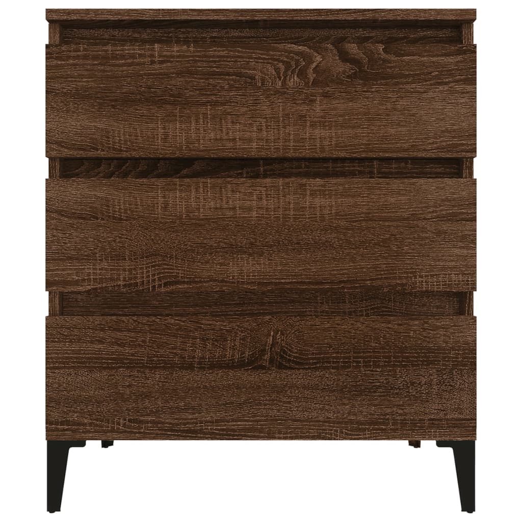 skænk 60x35x70 cm konstrueret træ brun egetræsfarve