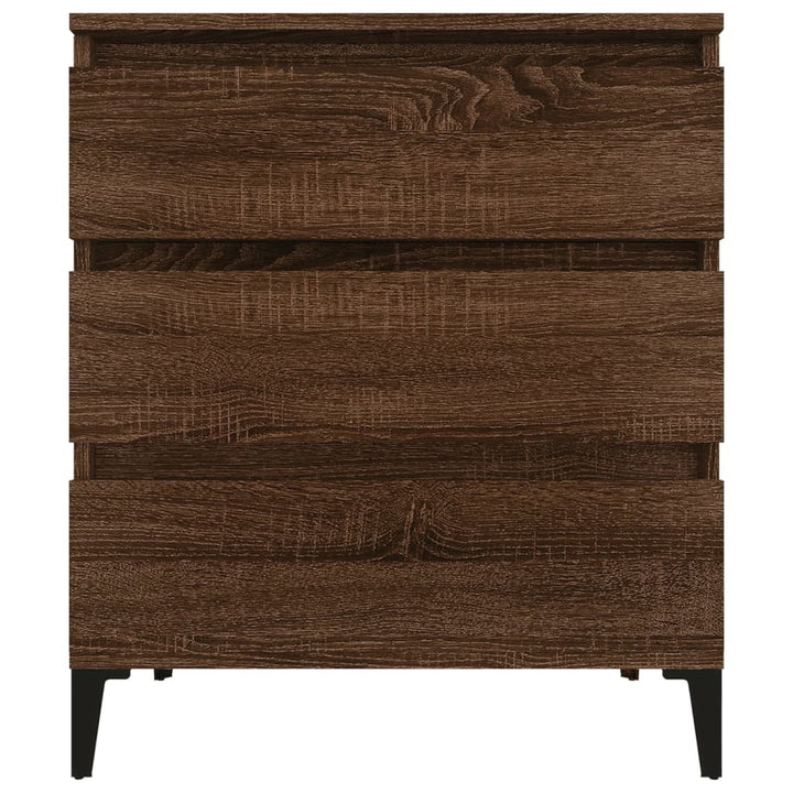 skænk 60x35x70 cm konstrueret træ brun egetræsfarve