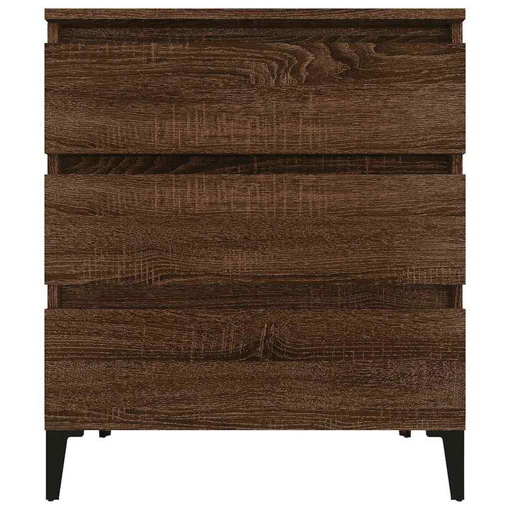 skænk 60x35x70 cm konstrueret træ brun egetræsfarve