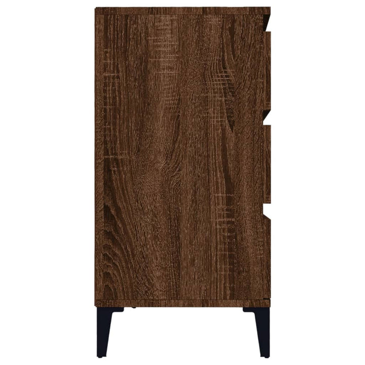 skænk 60x35x70 cm konstrueret træ brun egetræsfarve