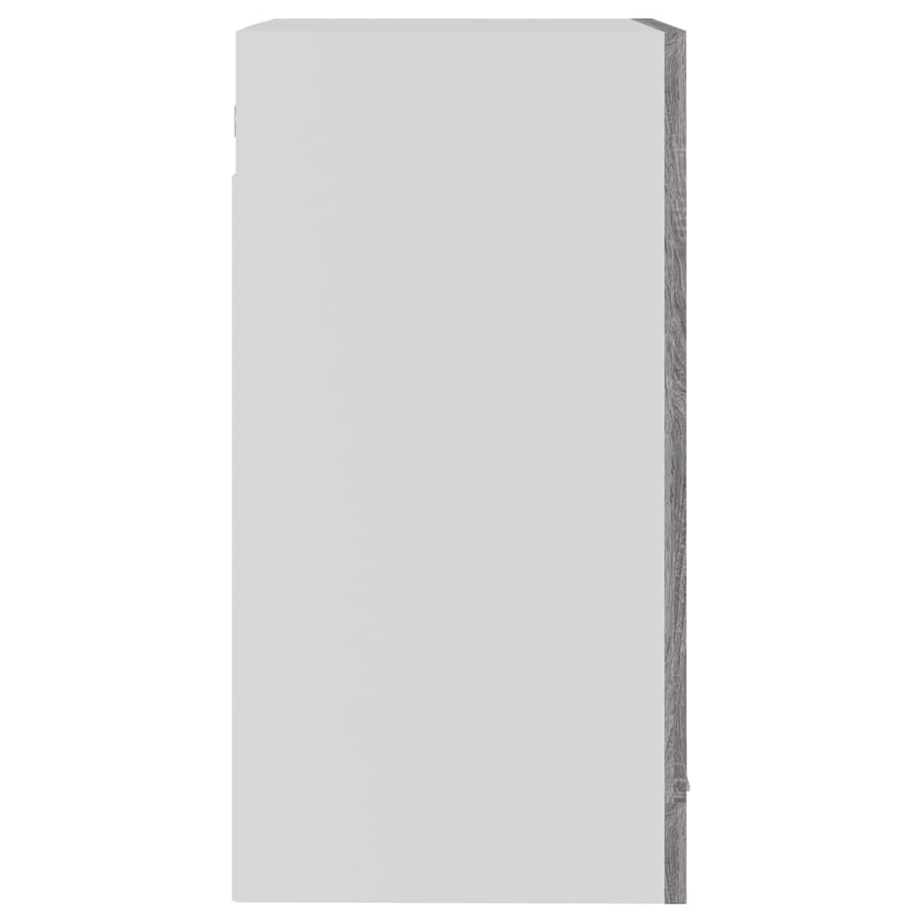 hængende vitrineskab "Lyon" grå Sonoma 40x31x60 cm konstrueret træ