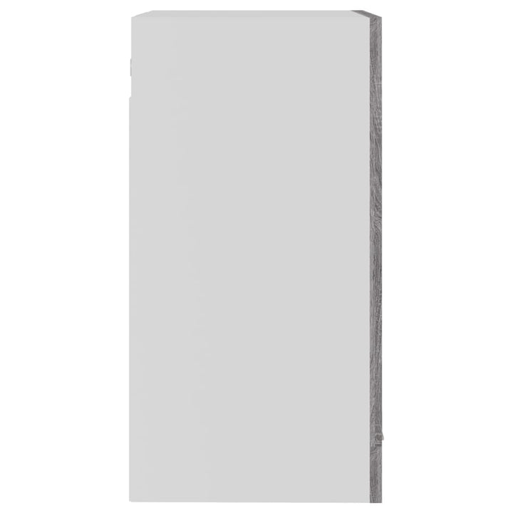 hængende vitrineskab "Lyon" grå Sonoma 40x31x60 cm konstrueret træ