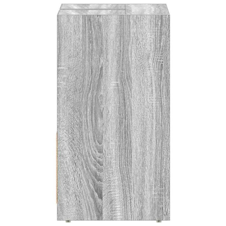 badeværelsesskab 60x33x60 cm konstrueret træ grå sonoma-eg