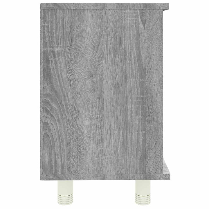 badeværelsesskab 60x32x53,5 cm konstrueret træ grå sonoma-eg