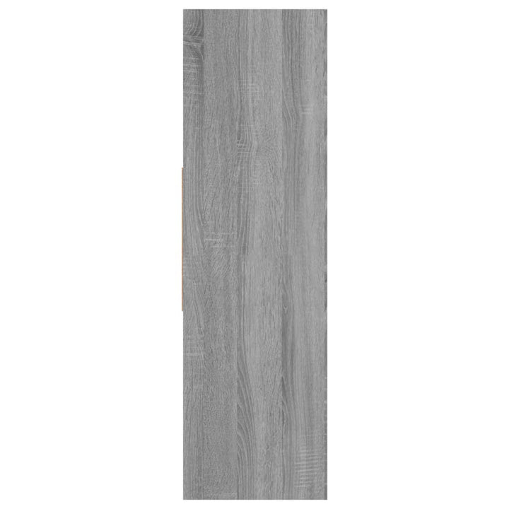 bogreol 97,5x29,5x100 cm konstrueret træ grå sonoma-eg