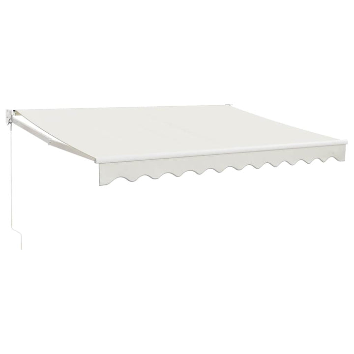 foldemarkise manuel betjening 3x2,5 m stof aluminium creme