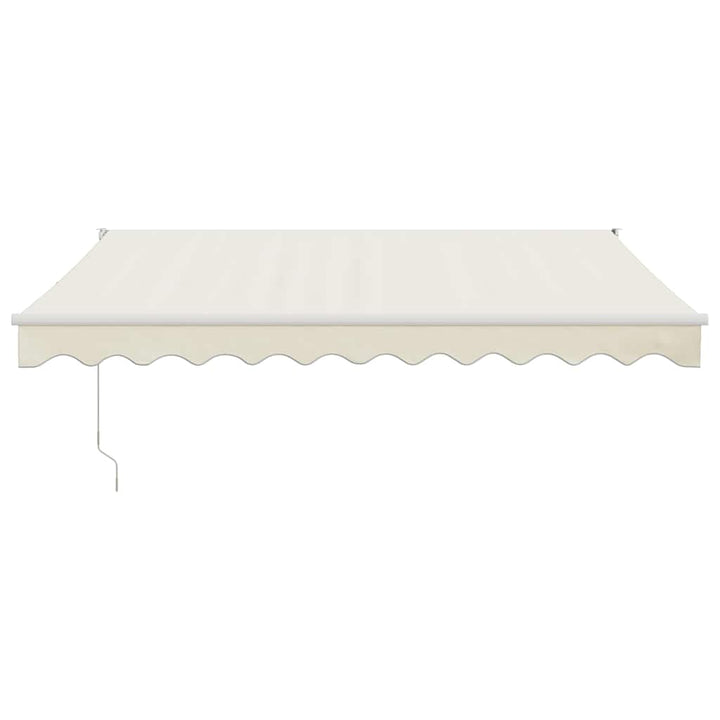 foldemarkise manuel betjening 3x2,5 m stof aluminium creme