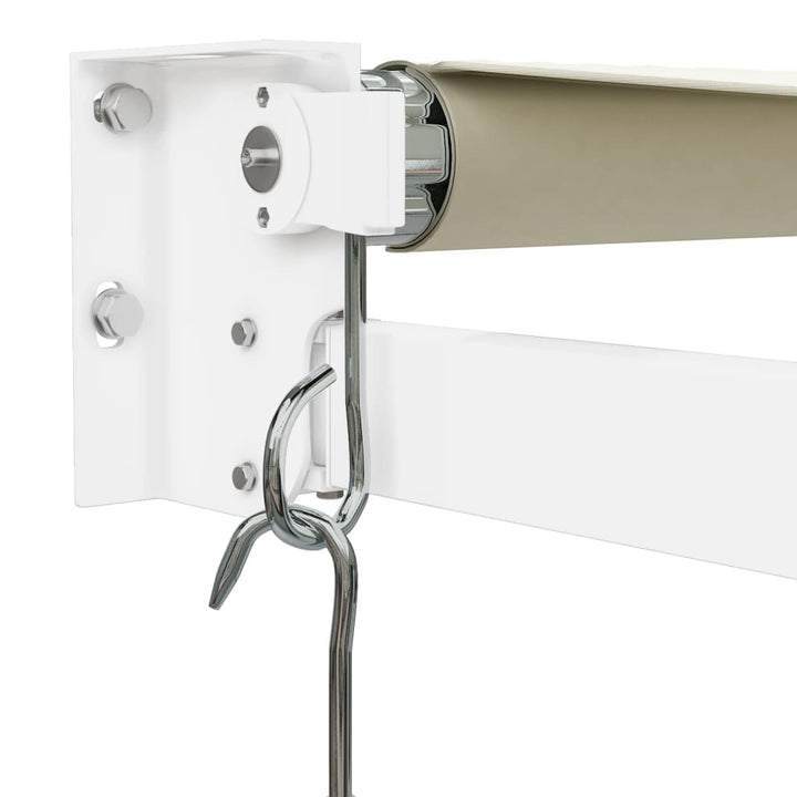 foldemarkise manuel betjening 4x3 m stof aluminium creme