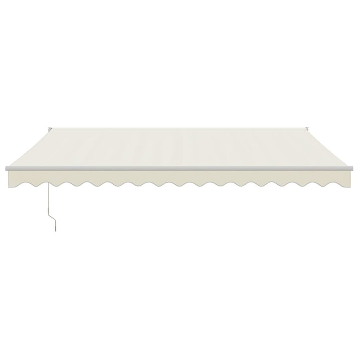 foldemarkise manuel betjening 4,5x3 m stof aluminium creme