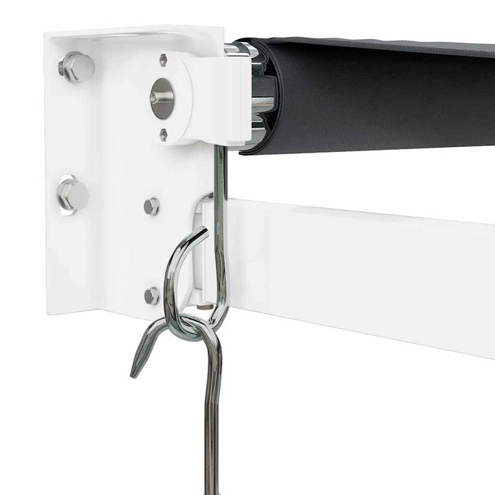 foldemarkise 3,5x2,5 m stof og aluminium antracitgrå