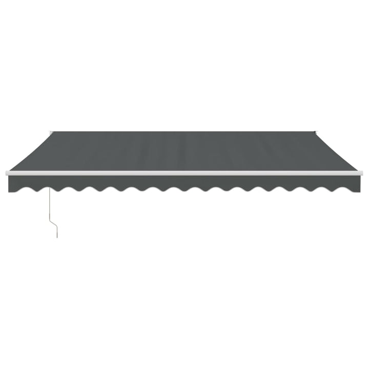 foldemarkise 4x3 m stof og aluminium antracitgrå