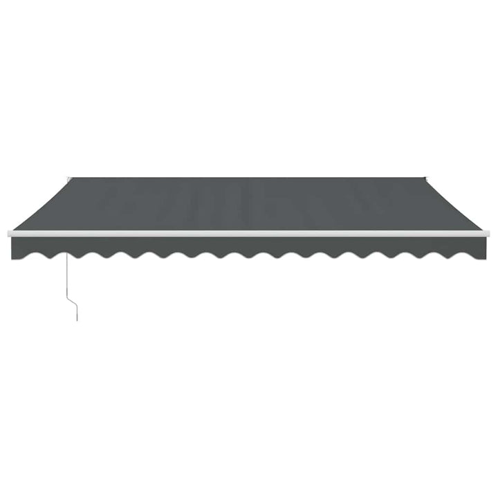 foldemarkise 4,5x3 m stof og aluminium antracitgrå