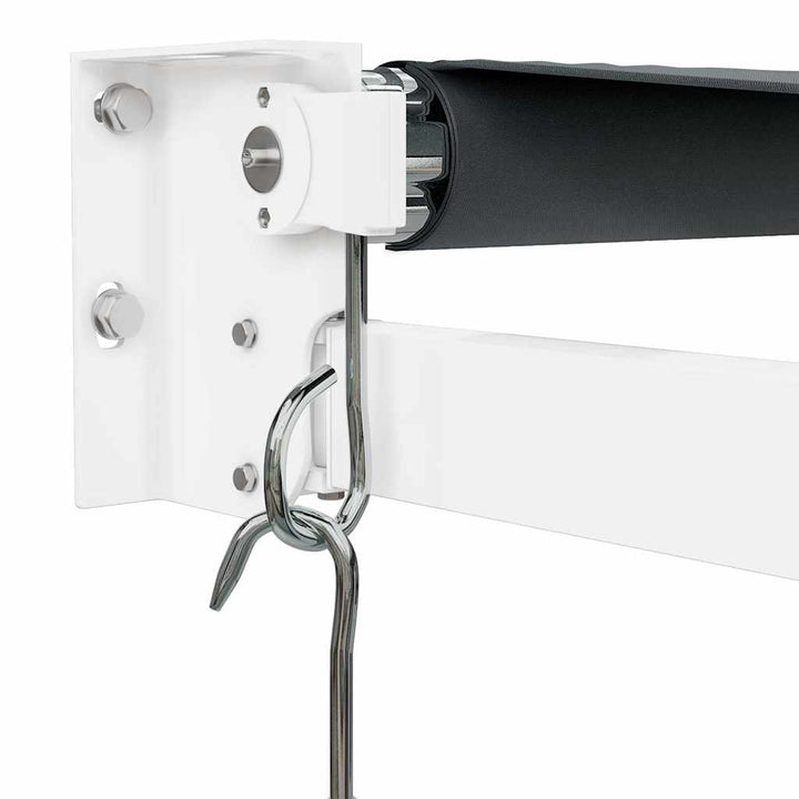 foldemarkise 5x3 m stof og aluminium antracitgrå