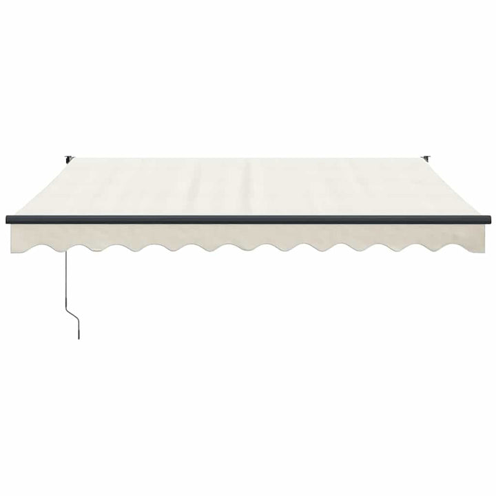 foldemarkise manuel betjening 3x2,5 m stof aluminium creme