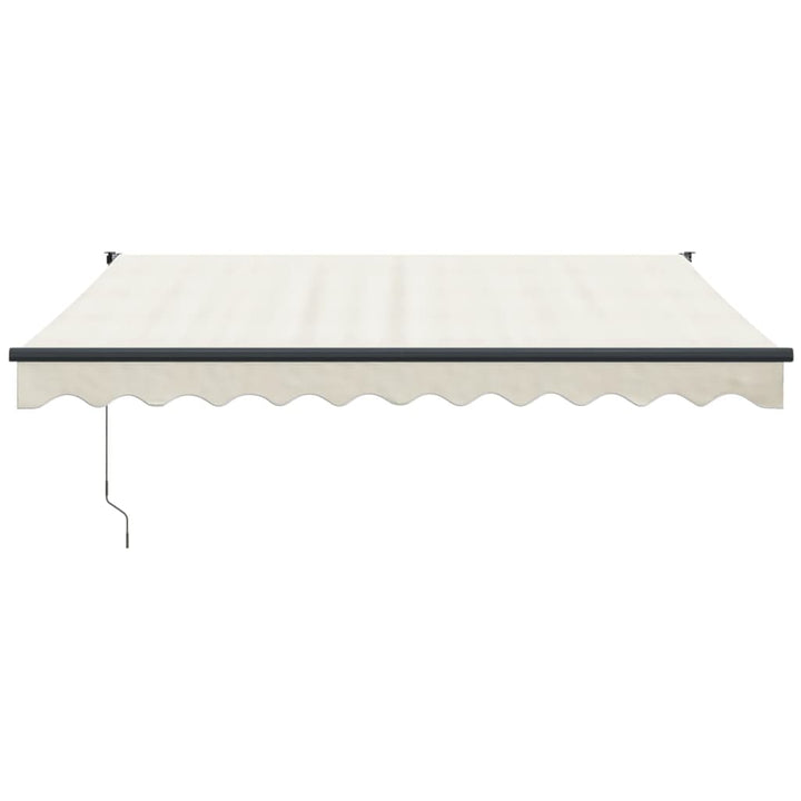 foldemarkise manuel betjening 3,5x2,5 m stof aluminium creme