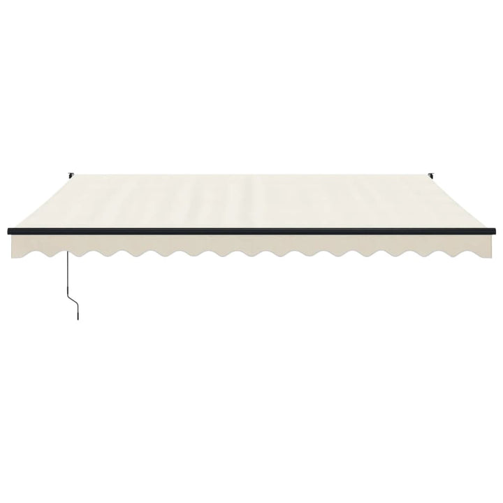 foldemarkise manuel betjening 4,5x3 m stof aluminium creme