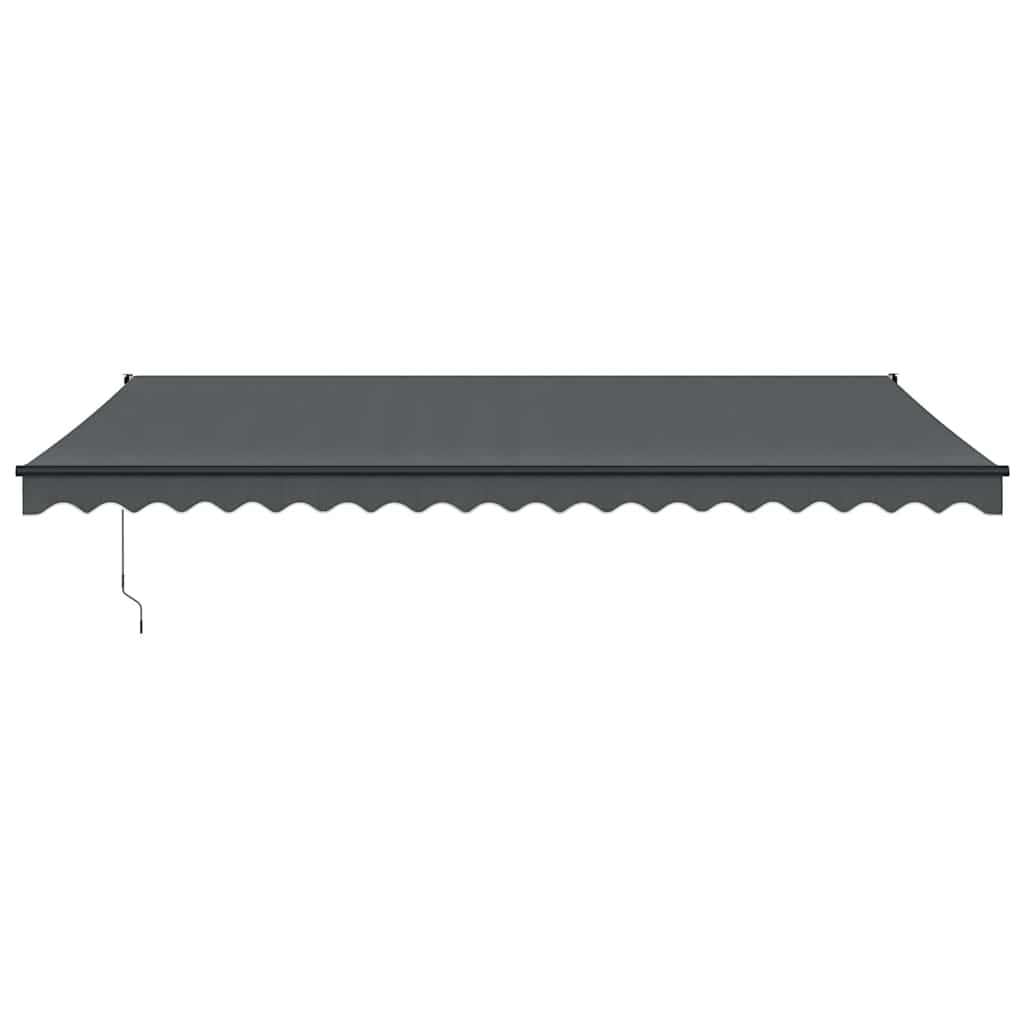 foldemarkise 5x3 m stof og aluminium antracitgrå
